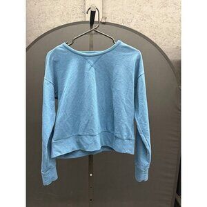 Nike Dri-Fit Blue Long Sleeve Open Back Crewneck Sweater